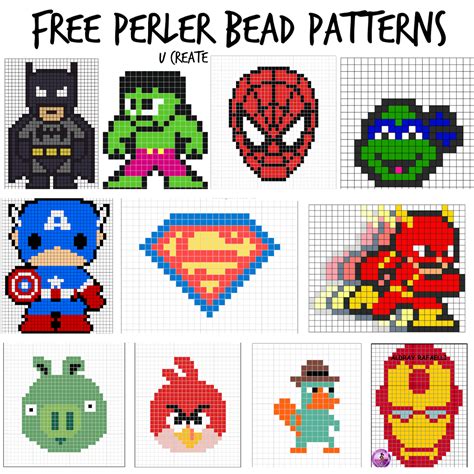 free perler bead patterns|free printable fuse bead template.